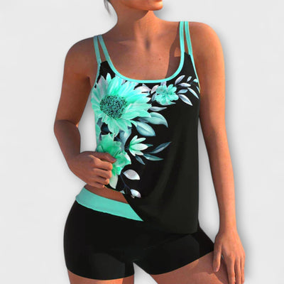 Mirelina™ – Floral Two-Piece Tankini Set