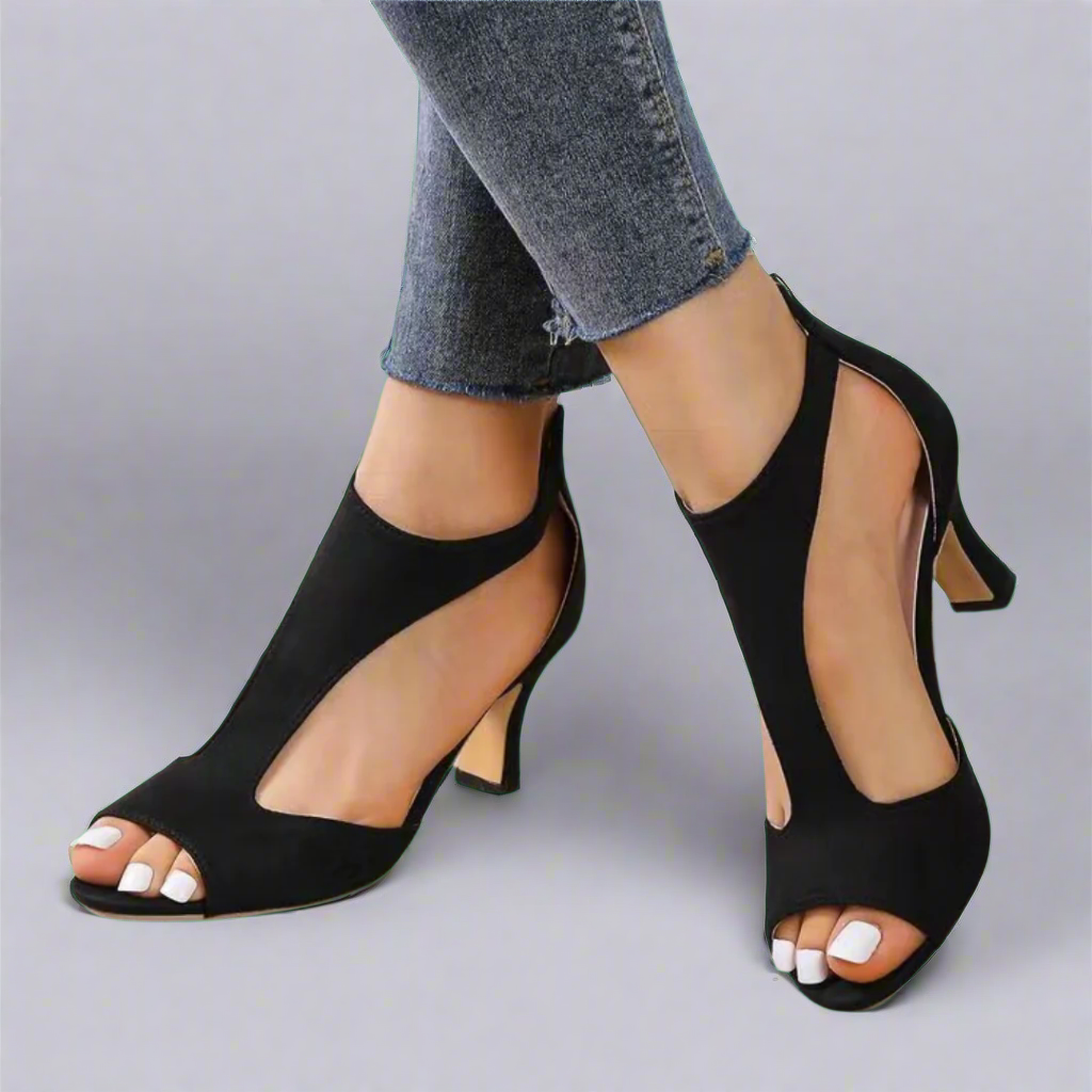 Marga | Orthopaedic Sandal with Heel Made from High-Quality Material