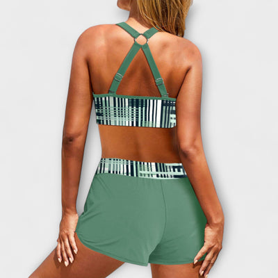 Rilana™ – Ribbed High-Waisted Bikini