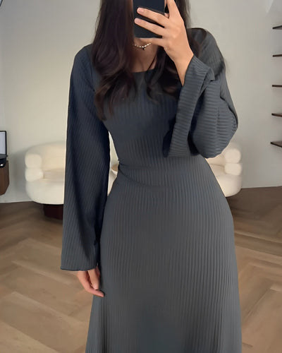 Gabriella - Elegant Long Knit Dress