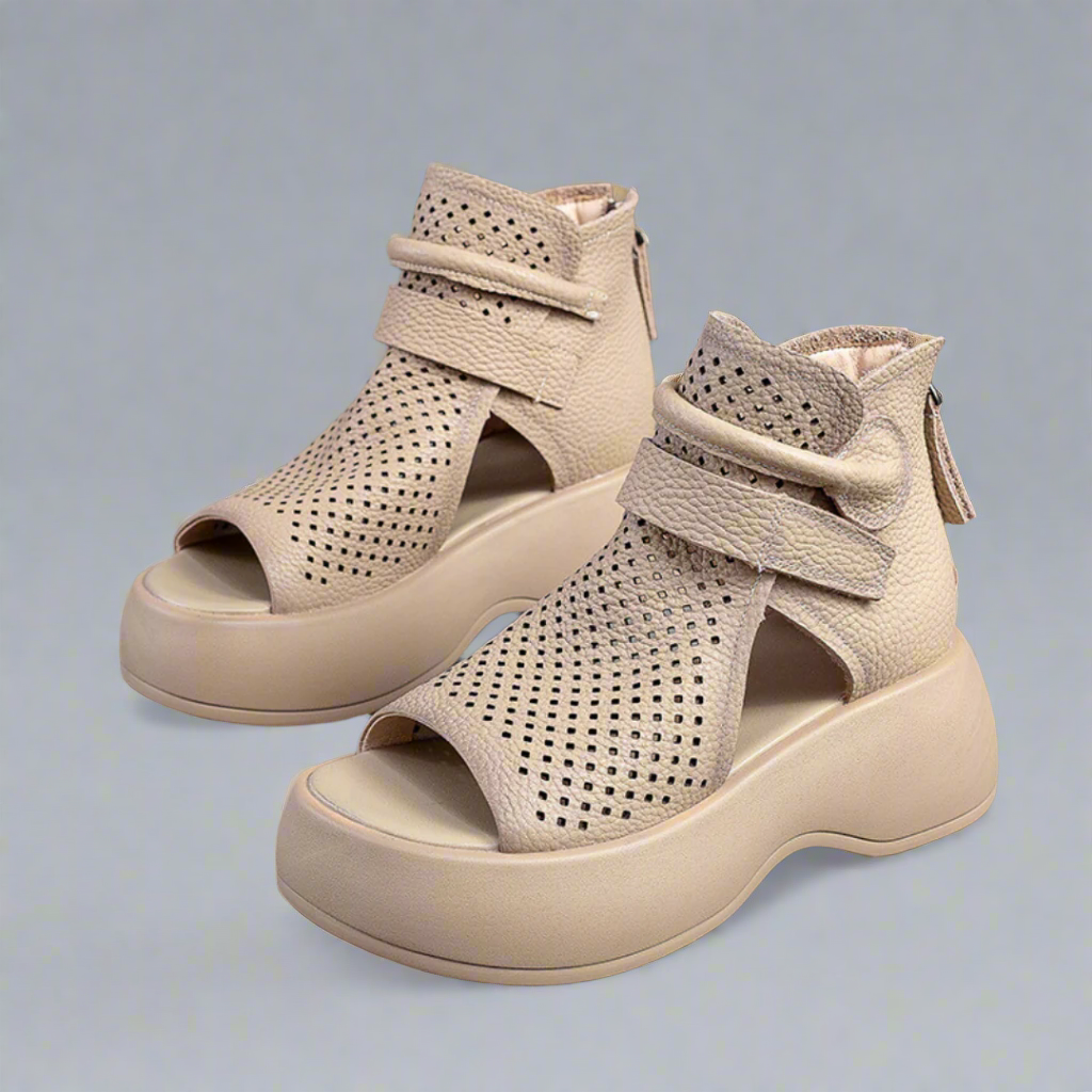 Annelore | Elegant Leather Sandals for Ultimate Comfort