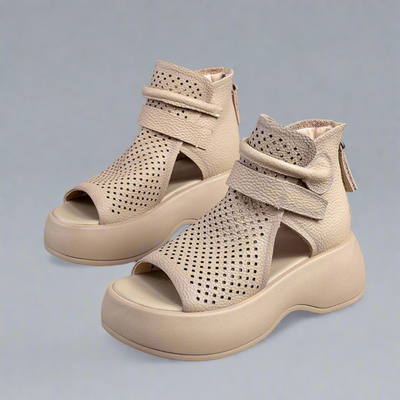 Annelore | Elegant Leather Sandals for Ultimate Comfort