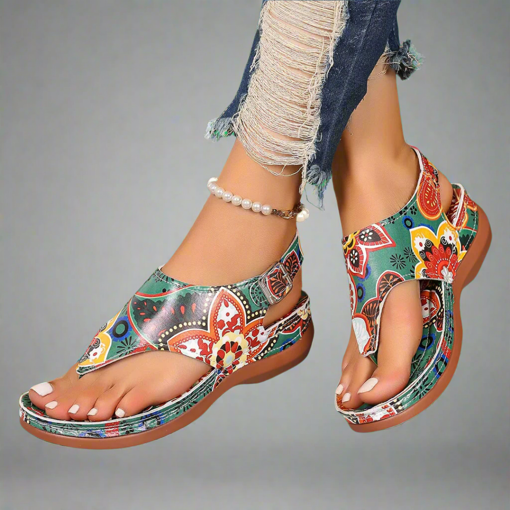 Regine | Handmade Wedge Sandals from Premium Material