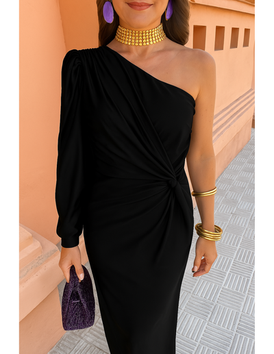 Alaysia™ | Women's Long Black Dress Summer