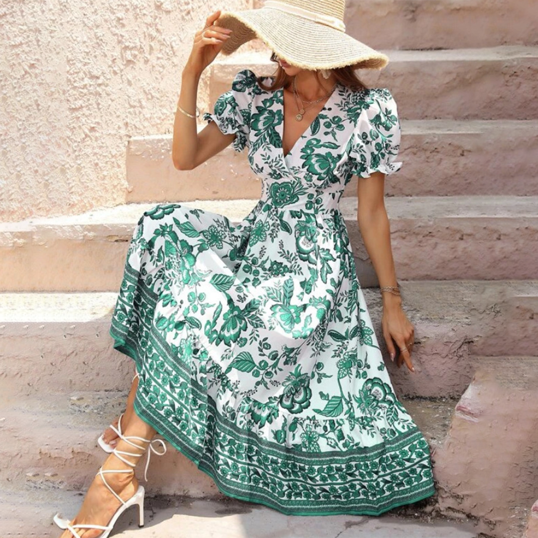 Aliana – Elegant Floral Dress