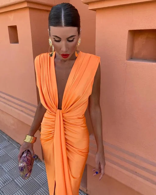 Moriah™ | Women's Pleated Maxi Dress.