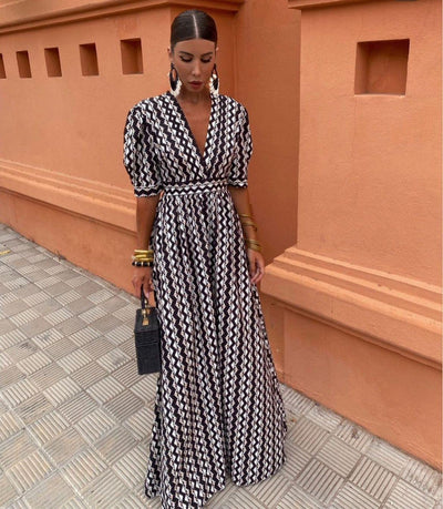 Enrika™ | Summer Dress with Ethnic Print