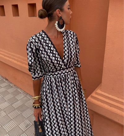 Enrika™ | Summer Dress with Ethnic Print