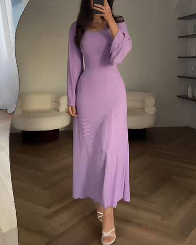 Gabriella - Elegant Long Knit Dress