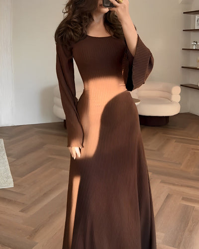 Gabriella - Elegant Long Knit Dress