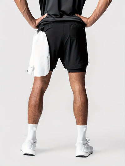 Leon – Quick-Dry 2-in-1 Shorts with Inner Pocket for Men