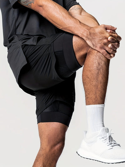 Leon – Quick-Dry 2-in-1 Shorts with Inner Pocket for Men