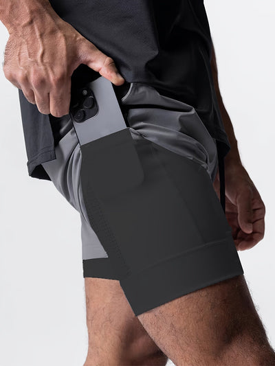 Leon – Quick-Dry 2-in-1 Shorts with Inner Pocket for Men