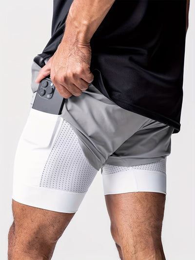 Leon – Quick-Dry 2-in-1 Shorts with Inner Pocket for Men