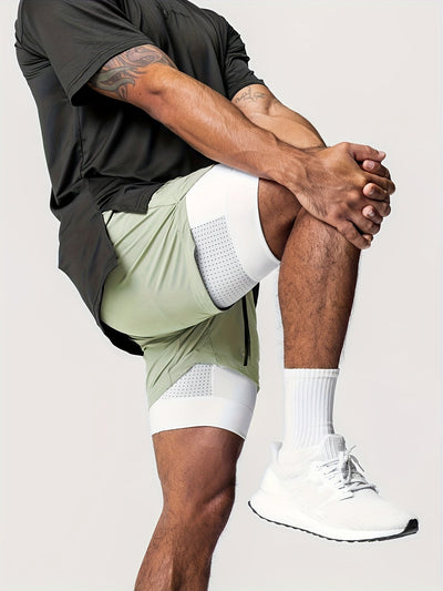 Leon – Quick-Dry 2-in-1 Shorts with Inner Pocket for Men
