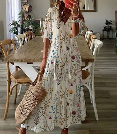 Elise™ | Boho Dress with Tummy Coverage