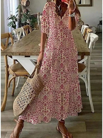 Elise™ | Boho Dress with Tummy Coverage